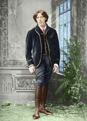 Oscar Wilde (1854 - 1900) cerca de 1882 (foto)