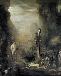 Hércules e a Hidra de Lerna, depois de Gustave Moreau, c.1876