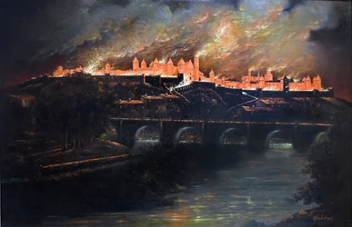 Rebentamento na Cidade de Carcassonne