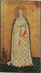 Vierge parturiente, Virgo paritura - Madonna del Parto - Nardo di Cione (activo ca 1346-1365). Tempera no painel