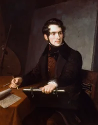 Retrato de Felice Schiavoni, de Natale Schiavoni (1777-1858)