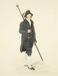 Bristol Bellman, c.1830 (lápis e aguarela sobre papel)