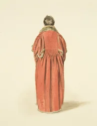 Traje do vereador de Bristol por trás