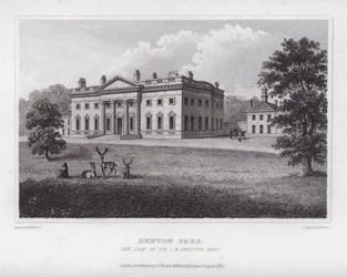 Denton Park, a Sede de Sir C H Ibbotson (gravura)