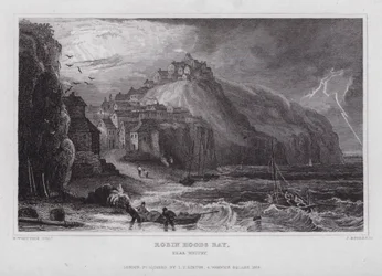 Robin Hoods Bay, perto de Whitby (gravura)