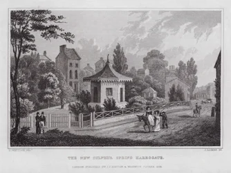 A Nova Mola de Enxofre, Harrogate (gravura)