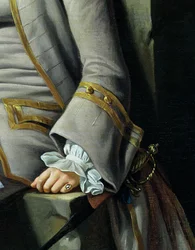 James Grant de Grant, John Mytton, o honorável Thomas Robinson e Thomas Wynne, detalhe c.1760 de 162478 óleo sobre tela