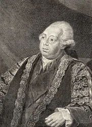 Lord North, ilustração de &39;Memoirs of Eminent Etonians&39;, de Sir Edward Creasy, publicou Londres em 1876