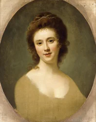 Retrato de Miss Sunning, cabeça e ombros,