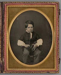 Retrato sem título de um menino sentado, 1853.
