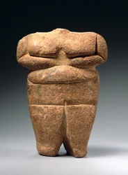 Figura neolítica, Grécia, c.4500-4000 aC (calcário)