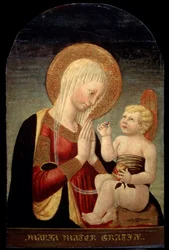 Madonna e criança com romã, século XV