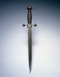 Adaga, c.1620-50 (aço com cabo de arame)