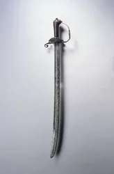 Espada de caça, c.1700 (aço, madeira e latão)