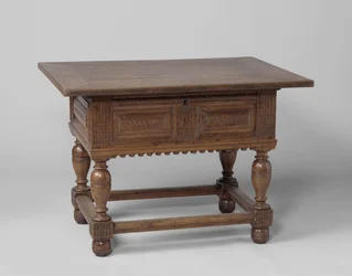 Tabela de pagamento, c.1600-50 (carvalho)