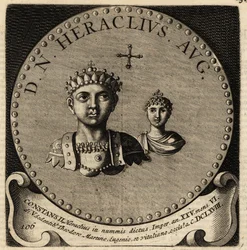 Retrato do Imperador Bizantino Constantino II e Fausta.