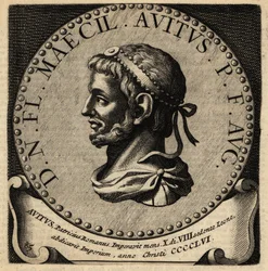 Retrato do Imperador Romano Avitus.
