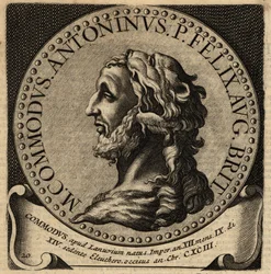 Retrato do Imperador Romano Commodus.
