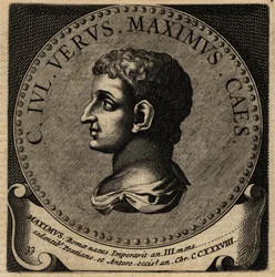 Retrato do Imperador Romano Caio Iulius Verus Maximus.