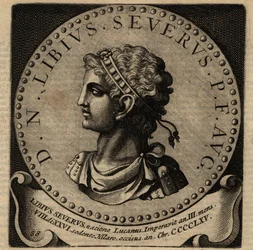 Retrato do Imperador Romano Libius Severus.