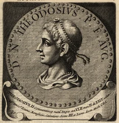 Retrato do Imperador Romano Teodósio II.