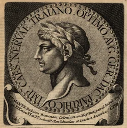 Retrato do Imperador Romano Trajano.