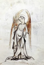 Sloane 3983 f.23 O signo do zodíaco Virgo (vellum)