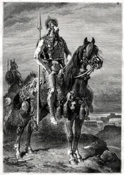 Cavaleiro gaulês, século XIX