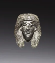 Montaria de bronze de um "Pacote Shawabty": Cabeça, Final da 18ª ao início da 19ª Dinastia, c.1336-1256 AC