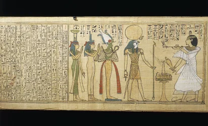 Papiro de Khonsumes, O Livro dos Mortos o falecido a fazer ofertas a Osíris, Ísis e Nephthys, Terceiro Período Intermediário