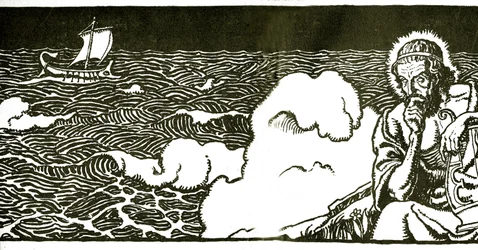 Frontispício para a Odisseia de Homero por George Herbert Palmer, 1929