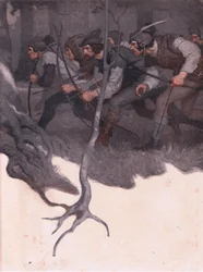 Design da capa interna, 1916
