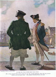 Na parede do mar com John Paul Jones: Por um longo momento John Paul olhou para o porto ao longo do porto, em 1928