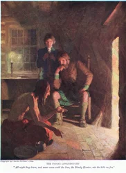 O pensamento indiano longo! Toda a noite eles tamborilam e nunca param até que o sol, o caçador sangrento, incendeia as colinas, 1928