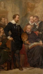 Peter Paul Rubens no seu estúdio (óleo)
