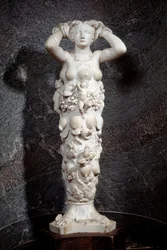 Alegoria da Natureza. Escultura em mármore de Niccolo Tribolo (1500-1550)