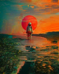 Astronauta Red Sun City