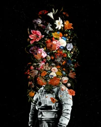 Astronauta em Flor
