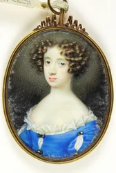 Anne Villiers, Madame Bentinck (aguarela em marfim)