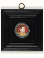 Presumido Auto-retrato do Artista, Idade 13, c.1560 (aquarela em velino)