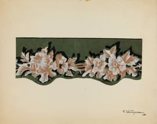 Borda de papel de parede, 1936.