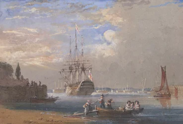 H.M.S. St. Vincent em Plymouth