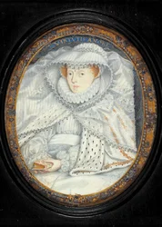 A Lady Traditionally Identified As Mary Queen Of Scots (aguarela em velino)