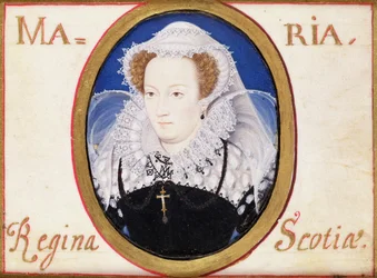 Maria Rainha dos Escoceses (1542-87) (guache sobre velino)