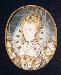 Rainha Elizabeth I, c.1595-1600 (wc em velino)