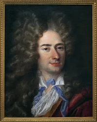 Retrato de Jean de La Bruyere (Labruyere) (1645-1696), escritor moralista. Pintura atribuída a Nicolas de Largilliere (1656-1746). Óleo sobre tela, cerca de 1690. Museu de Belas Artes de Quimper.