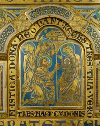 A Adoração dos Magos, do Altar de Verdun (cobre)