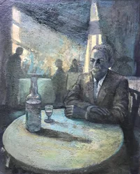 Água de fogo, 2018-23 (óleo sobre tábua)