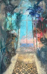 Maré alta, 2022-23 (óleo sobre tábua)