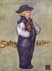 Noruega: A Boy of Saetersdalen (cor litho)